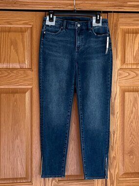 TALBOTS - Slim Ankle Jeans with Hem Slit - Mara Wash - NEW with Tag